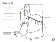 Load image into Gallery viewer, Kumo 36 Superlight Backpack
